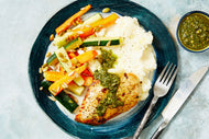 Roast Chicken with Mashed Potato's & Steamed Greens