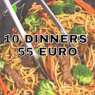 10 Dinners for 70 euro